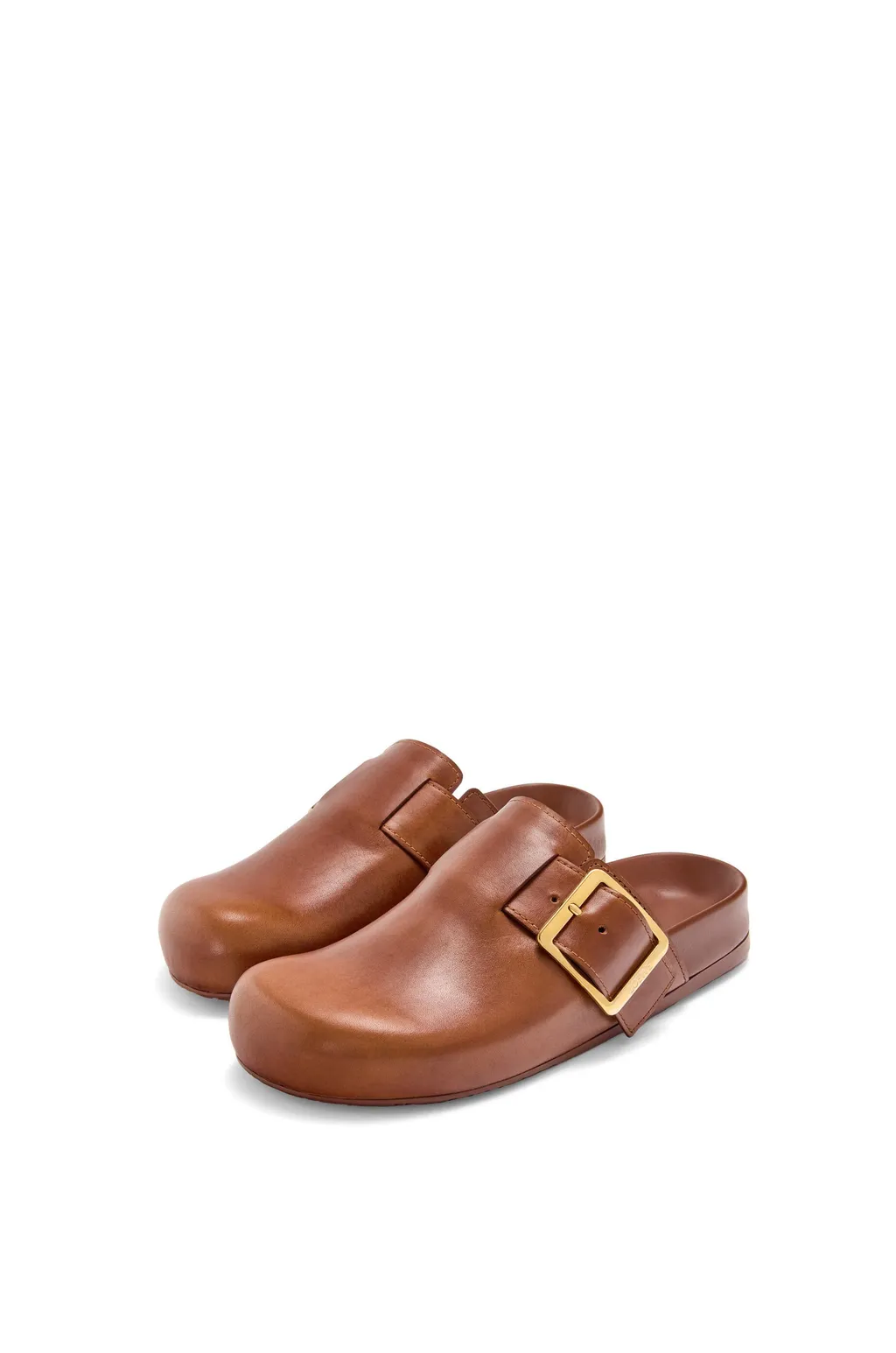 Ease Buckle Mule In Vegetable-Tanned Calfskin