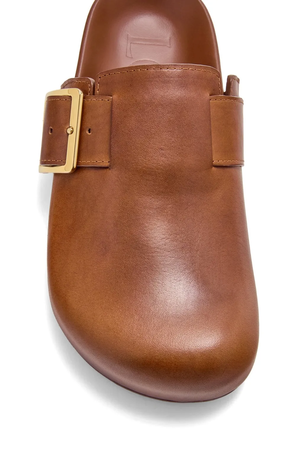 Ease Buckle Mule In Vegetable-Tanned Calfskin