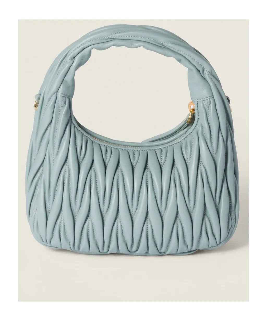 Wander Matelassé Nappa Leather Hobo Bag