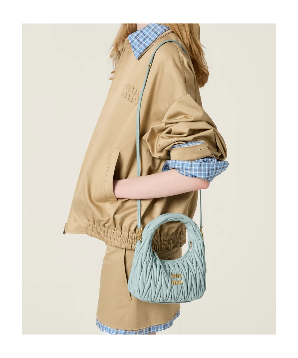 Wander Matelassé Nappa Leather Hobo Bag