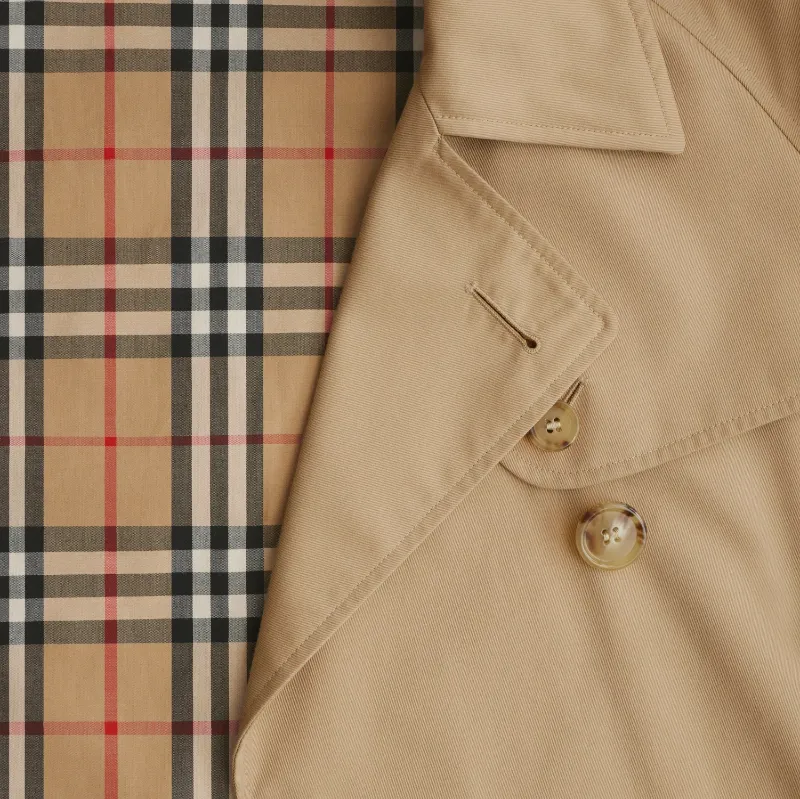 Burberry Cropped Gabardine Trench Jacket