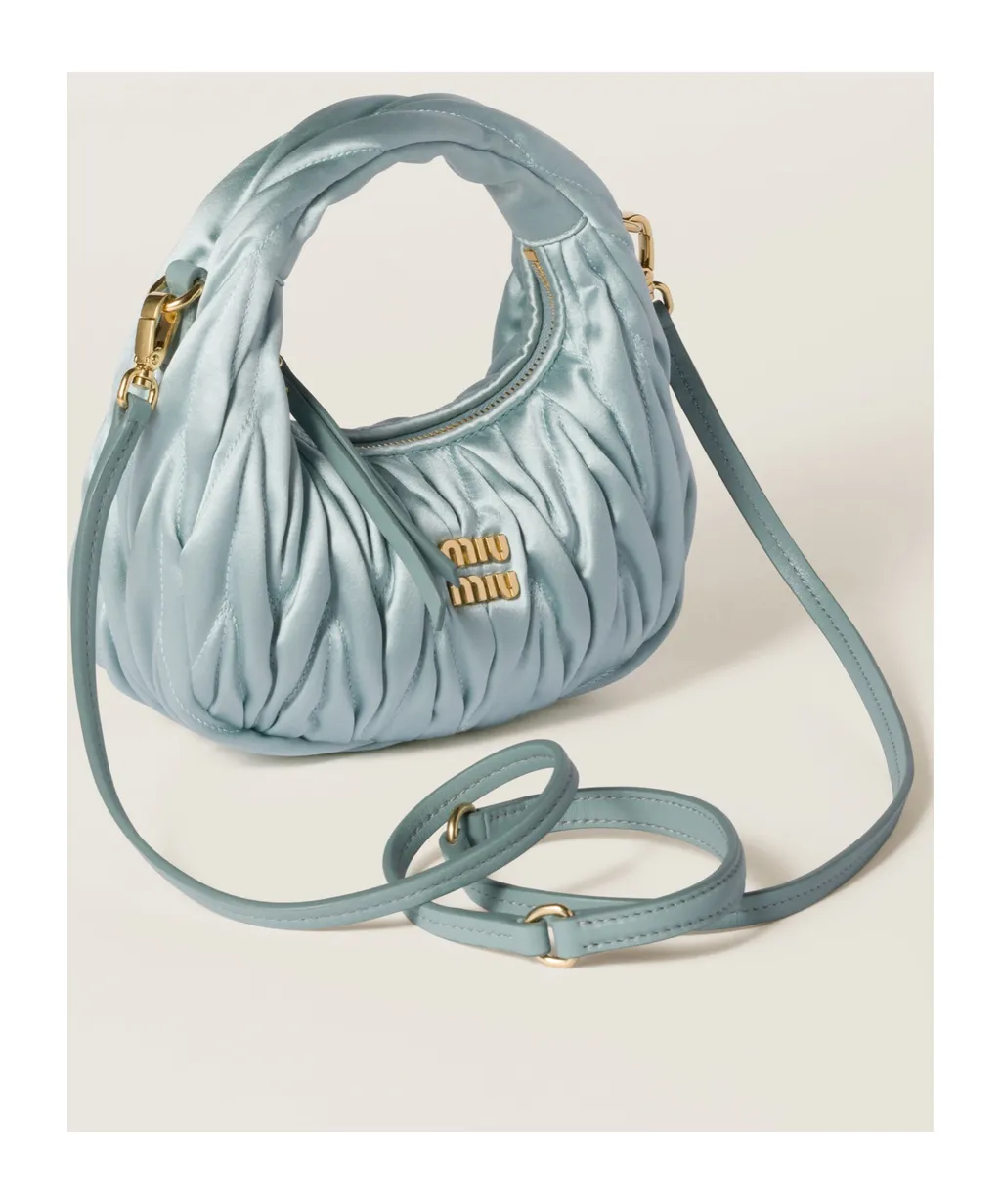 Miu Miu Wander Matelassé Mini Hobo Bag