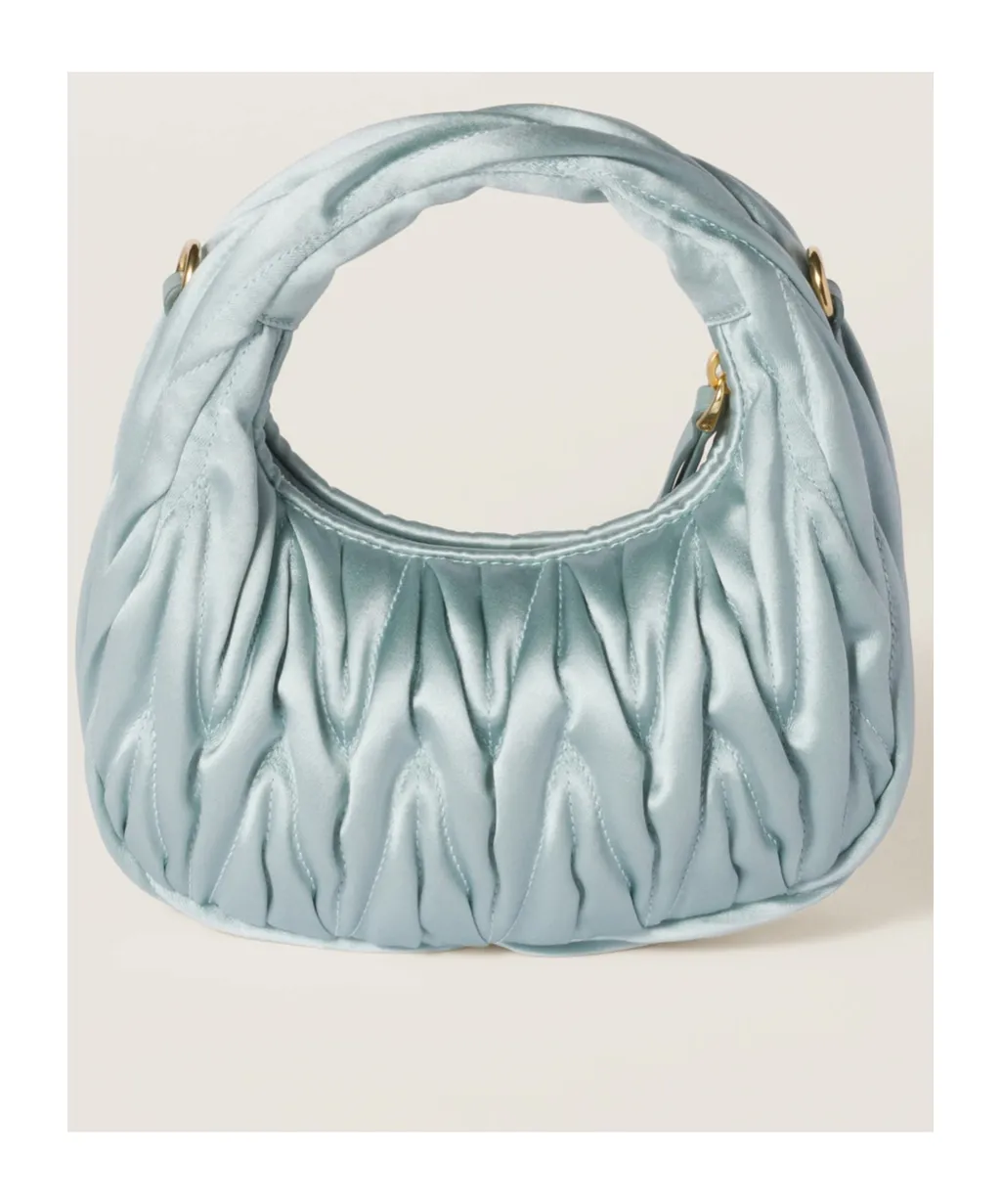 Miu Miu Wander Matelassé Mini Hobo Bag
