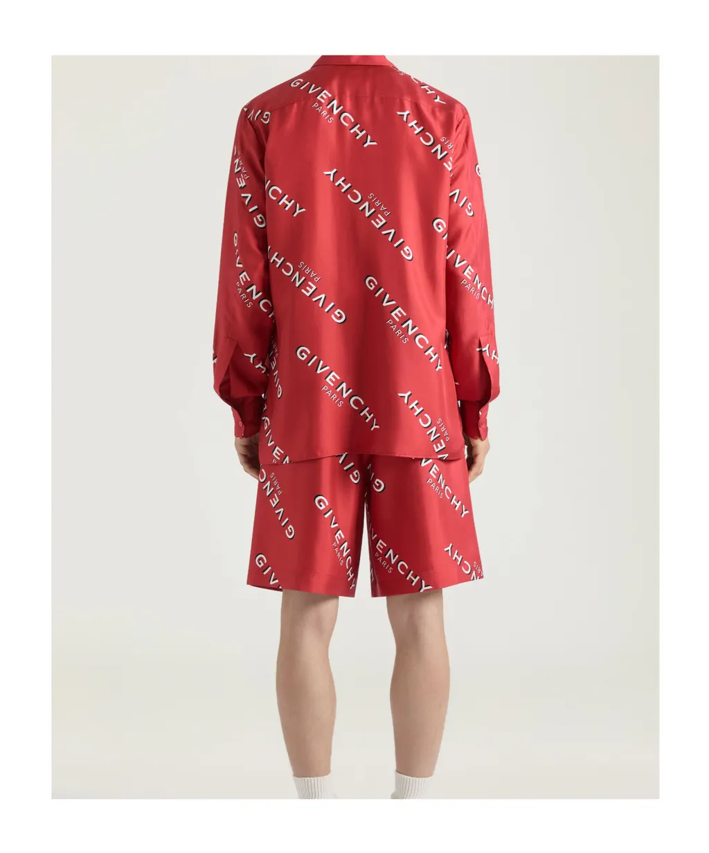 Givenchy Logo Shadow Printed Bermuda Shorts