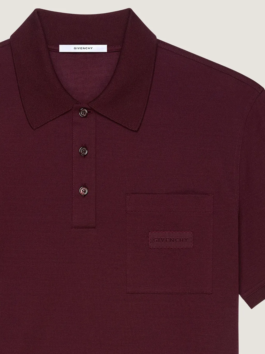 Polo In Cotton With Givenchy Patch