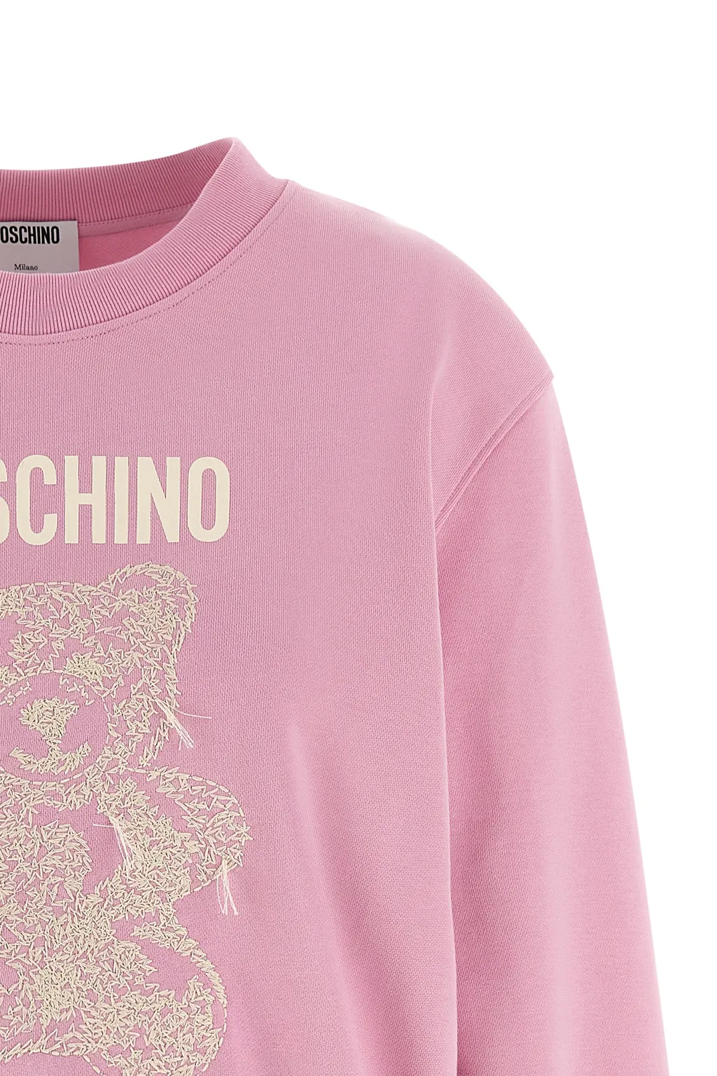 Moschino Teddy Bear Embroidered Crewneck Sweatshirt