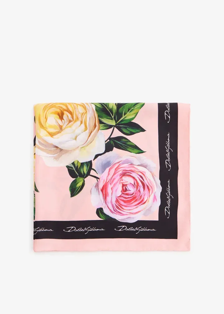 Floral-Print Scarf