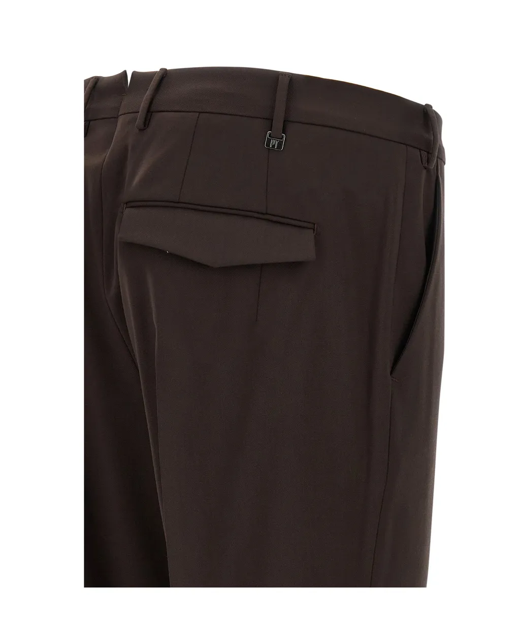 Pt Torino Master Creased Wool Pants