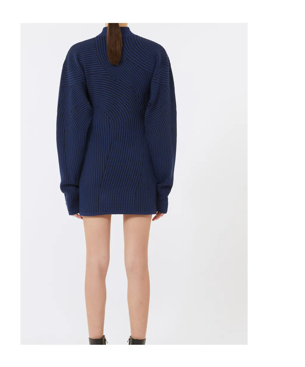 3D Jacquard Knit Dress