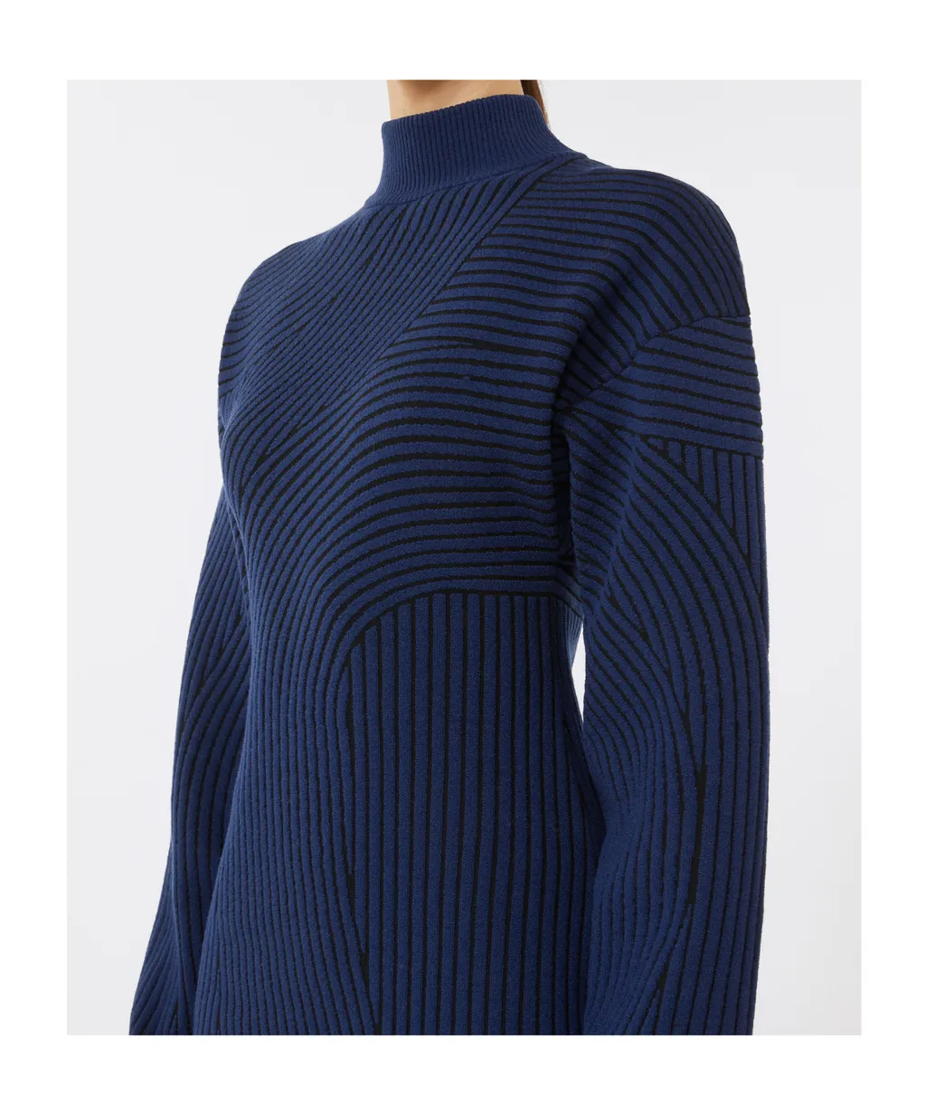 3D Jacquard Knit Dress