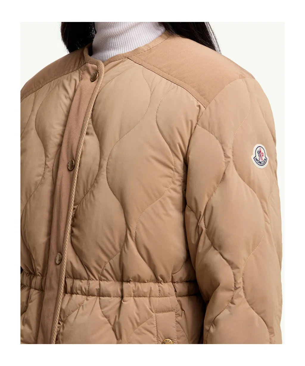 Moncler Quintin 3-In-1 Shearling-Trimmed Short Quilted Jacket