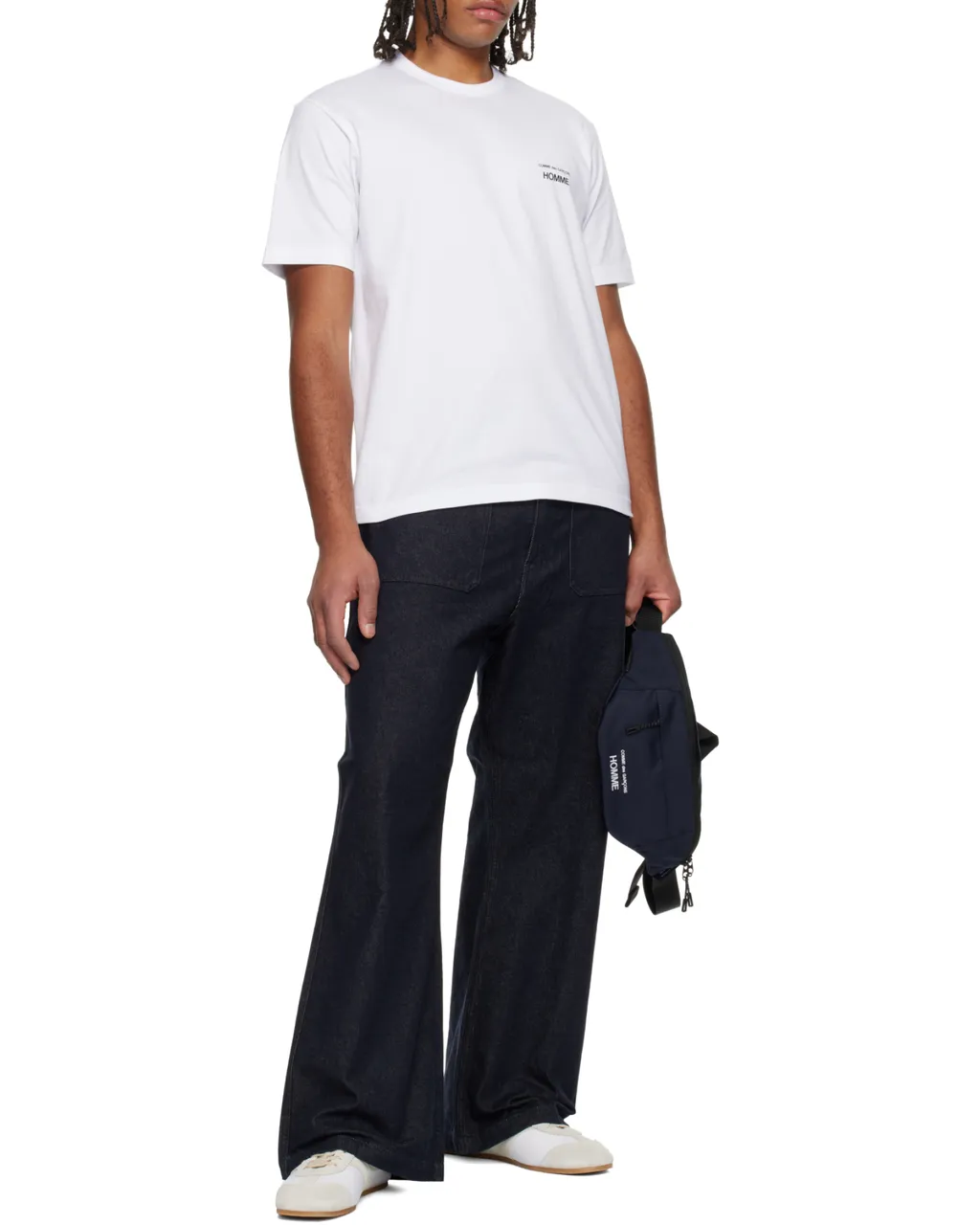 Comme Des GarÇOns Homme Logo Printed Crewneck T-Shirt