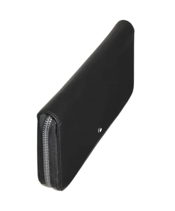 Zip-Around Leather Wallet