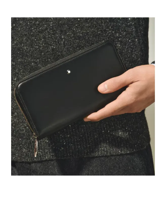 Zip-Around Leather Wallet