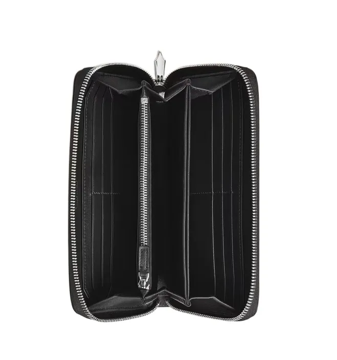 Zip-Around Leather Wallet