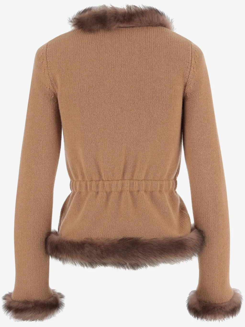 Valentino Faux-Fur Trimmed Jacket