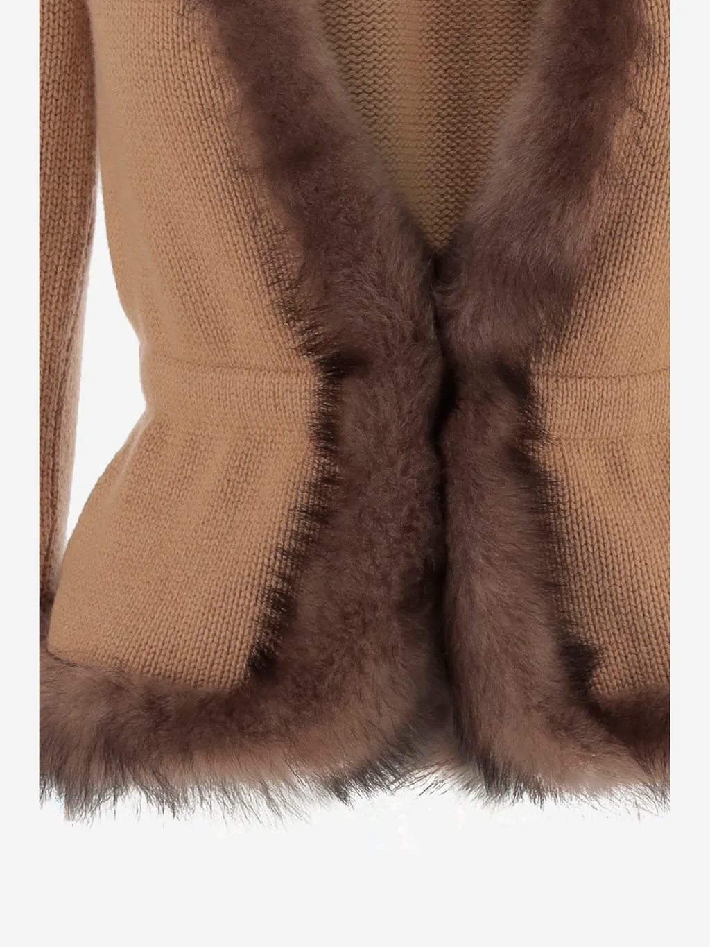 Valentino Faux-Fur Trimmed Jacket