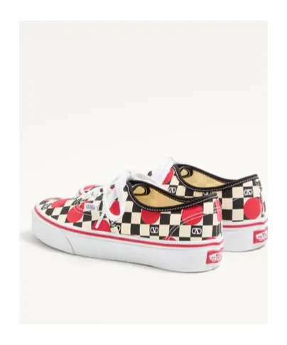 Valentino X Vans Checked Lace-Up Sneakers