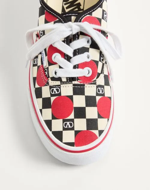 Valentino X Vans Checked Lace-Up Sneakers