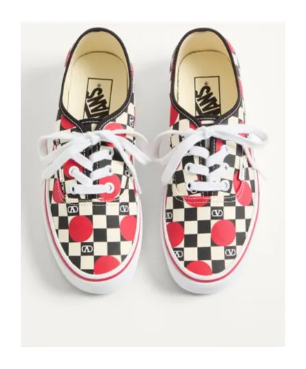 Valentino X Vans Checked Lace-Up Sneakers