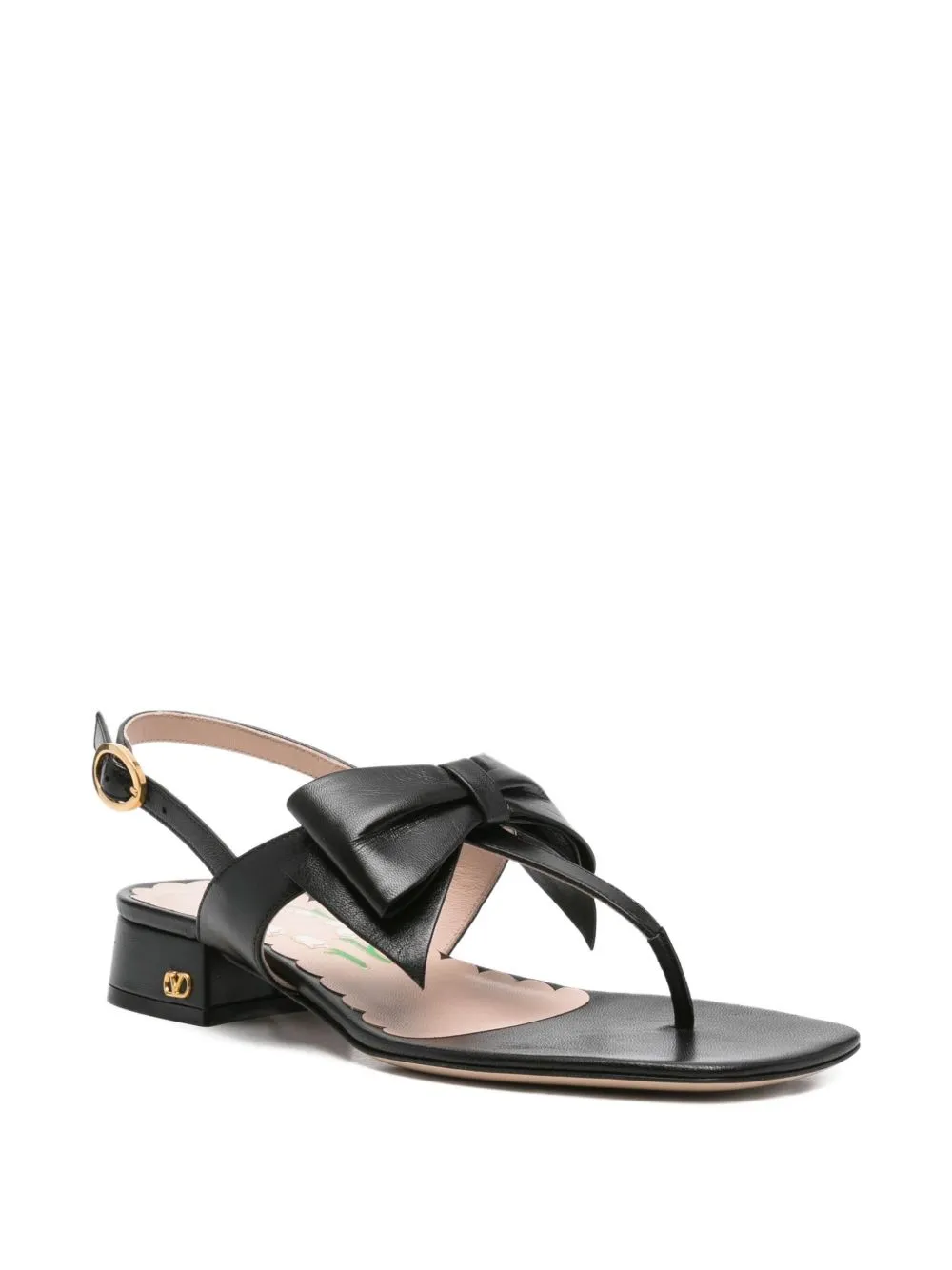 Bow-Embellished Sandals