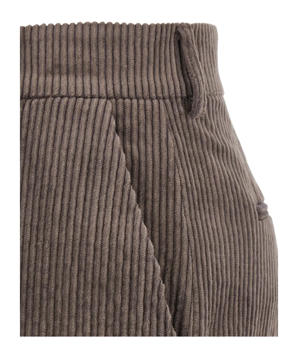 Antonelli Velvet Straight-Leg Pants