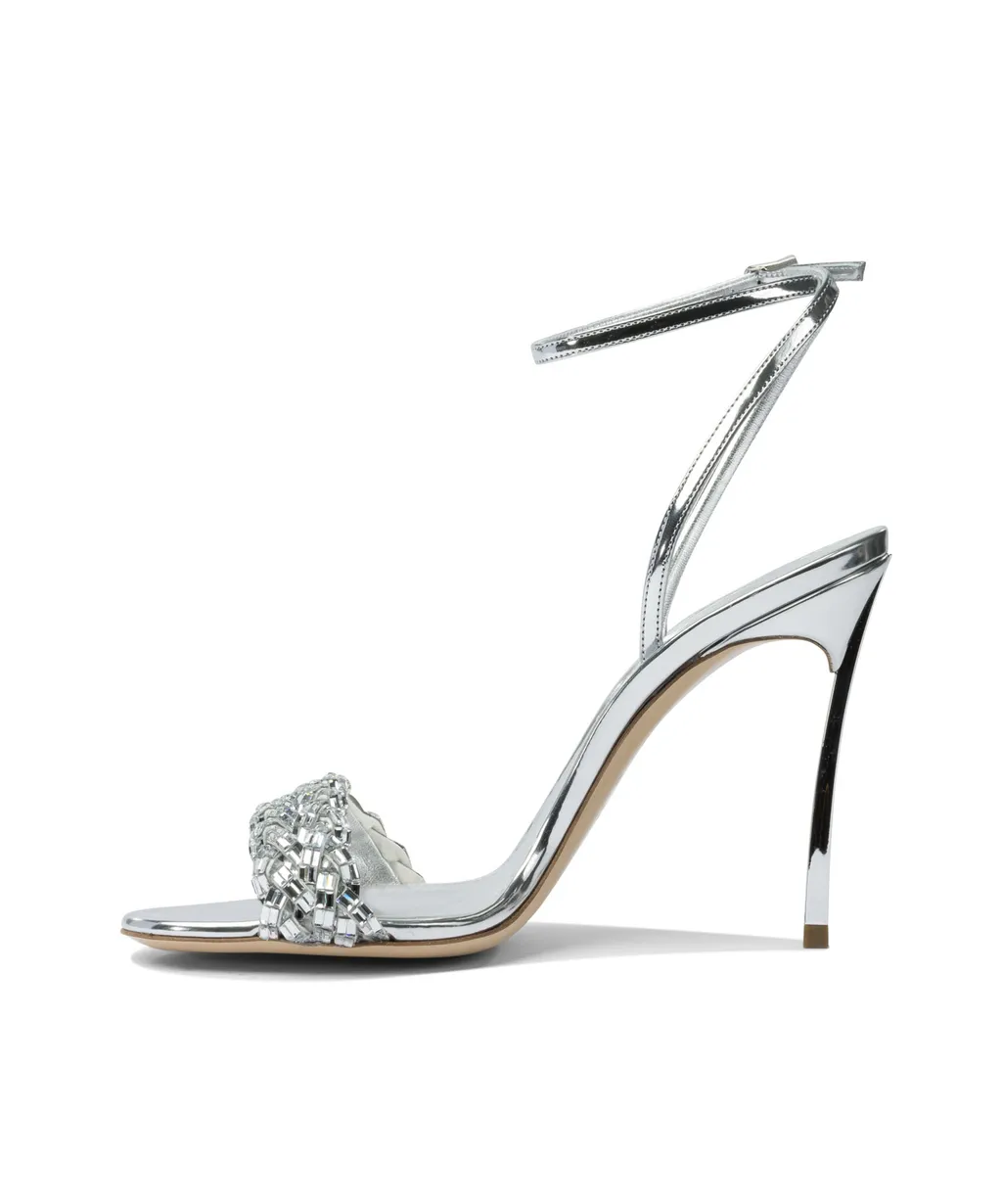 Round-Toe High-Heeled Sandals