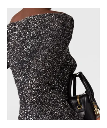 Stella Mccartney Sequin Off-Shoulder Jumper