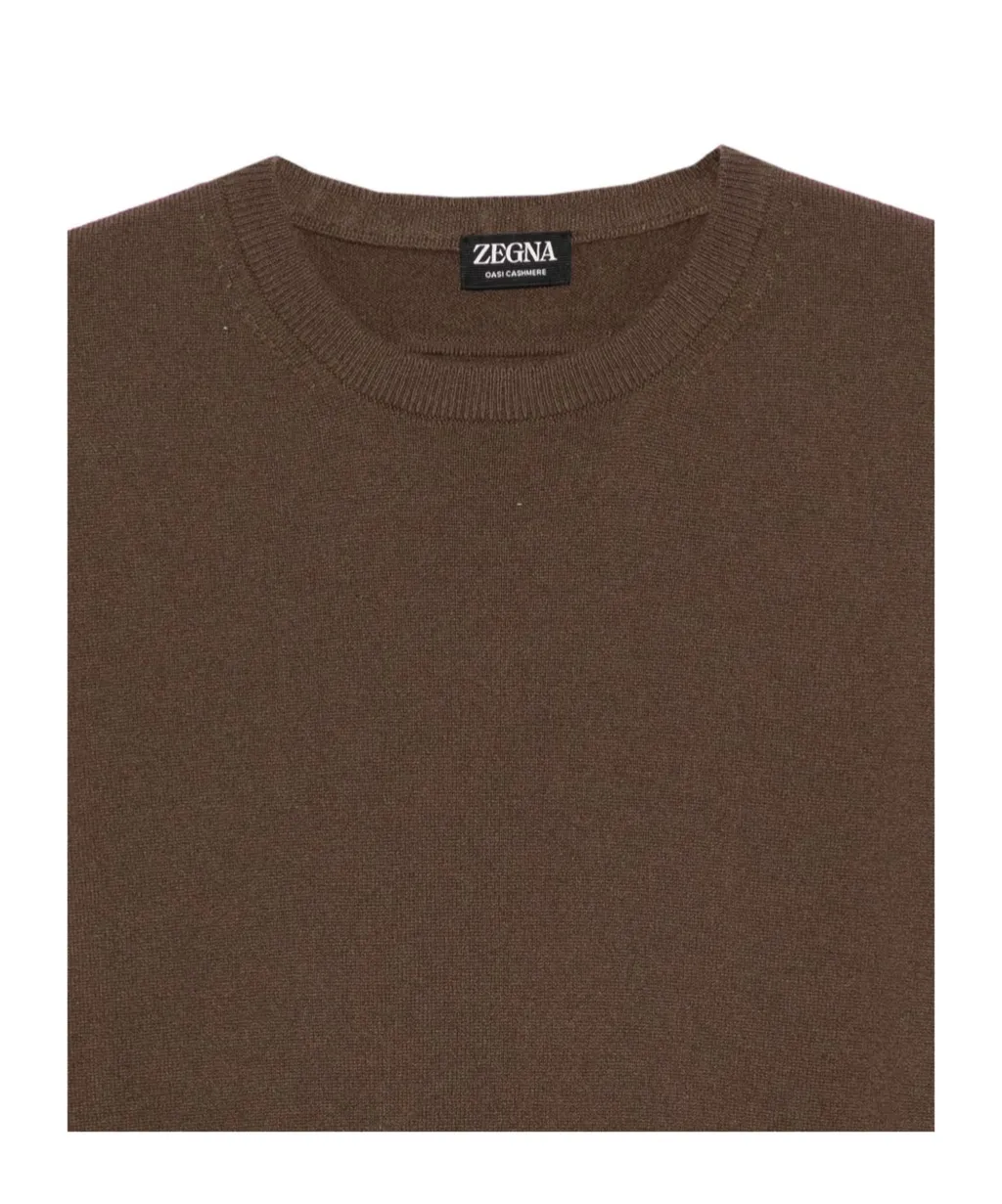 Round-Neck Long-Sleeve Sweater