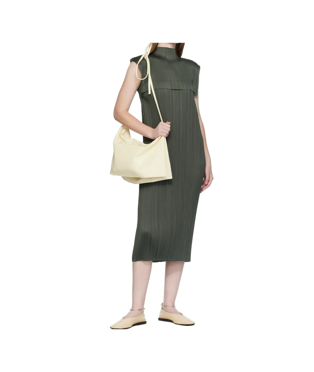 Pleated Cape Dress
