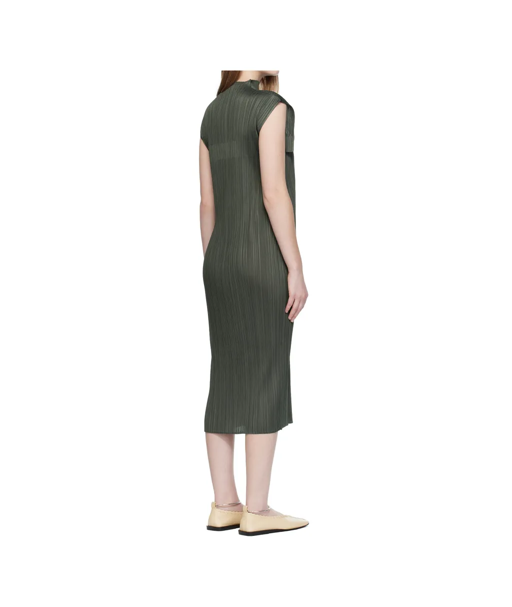 Pleated Cape Dress