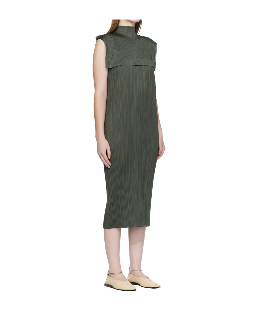 Pleated Cape Dress