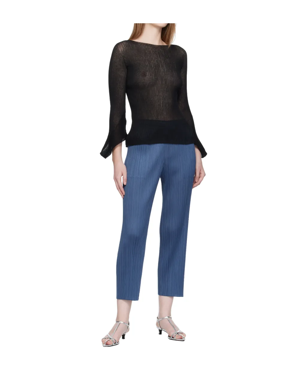 Pleated Straight Trousers