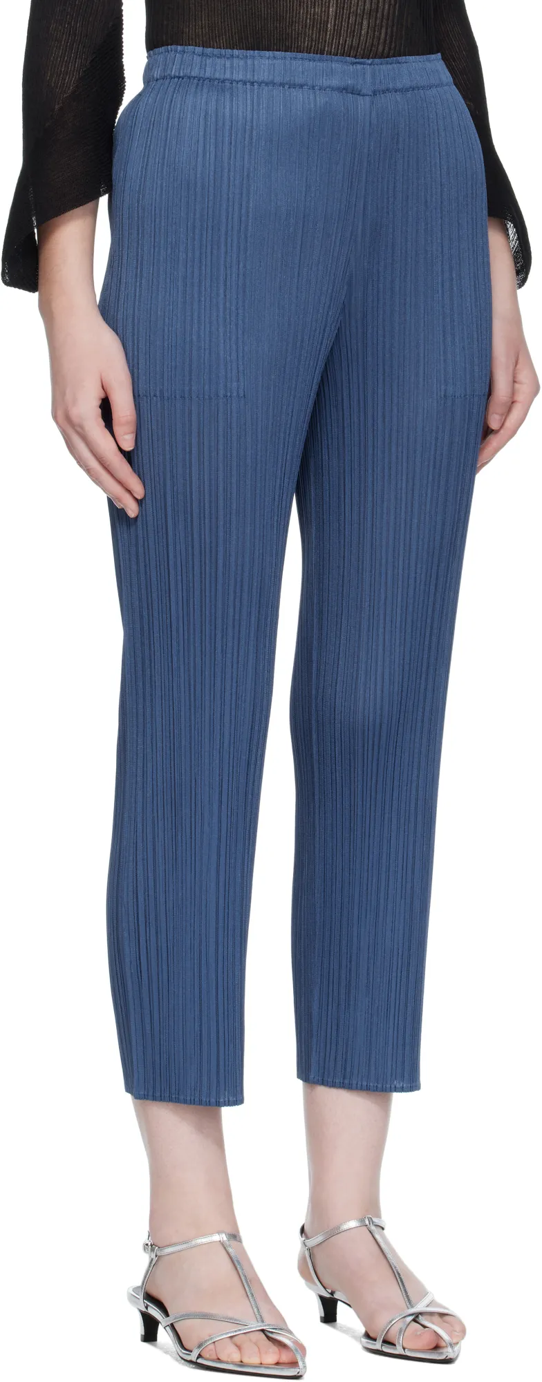 Pleated Straight Trousers