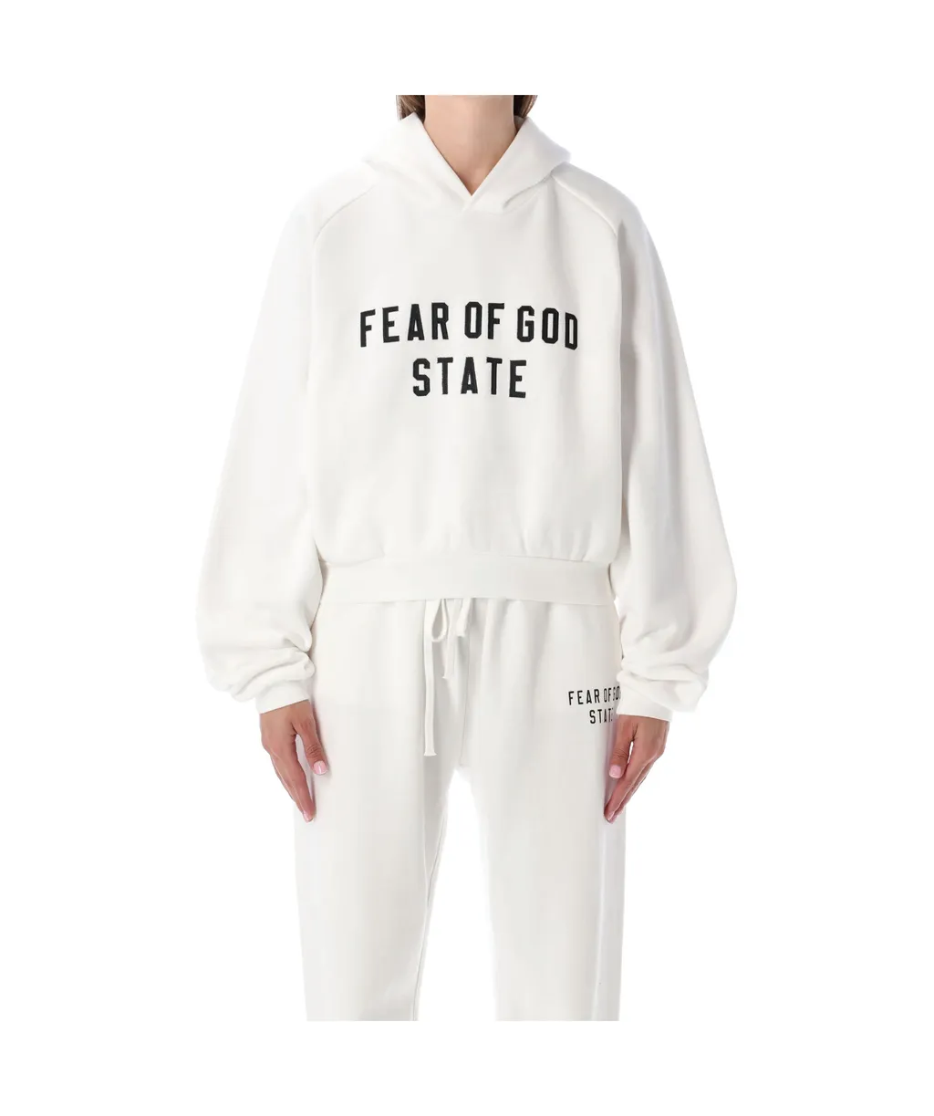 Fear Of God Essentials Logo Printed Hoodie