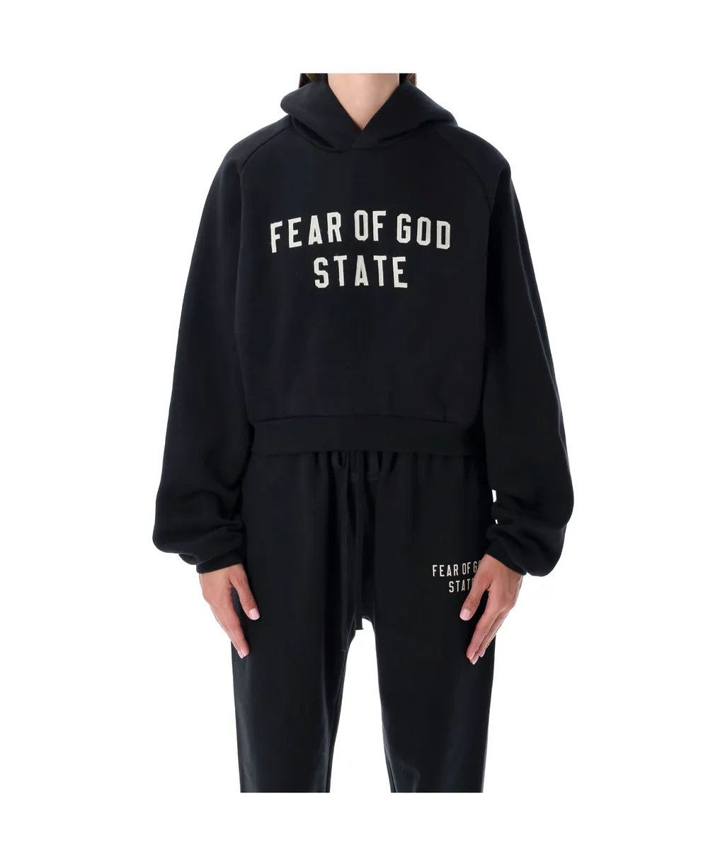 Fear Of God Essentials Logo Printed Hoodie