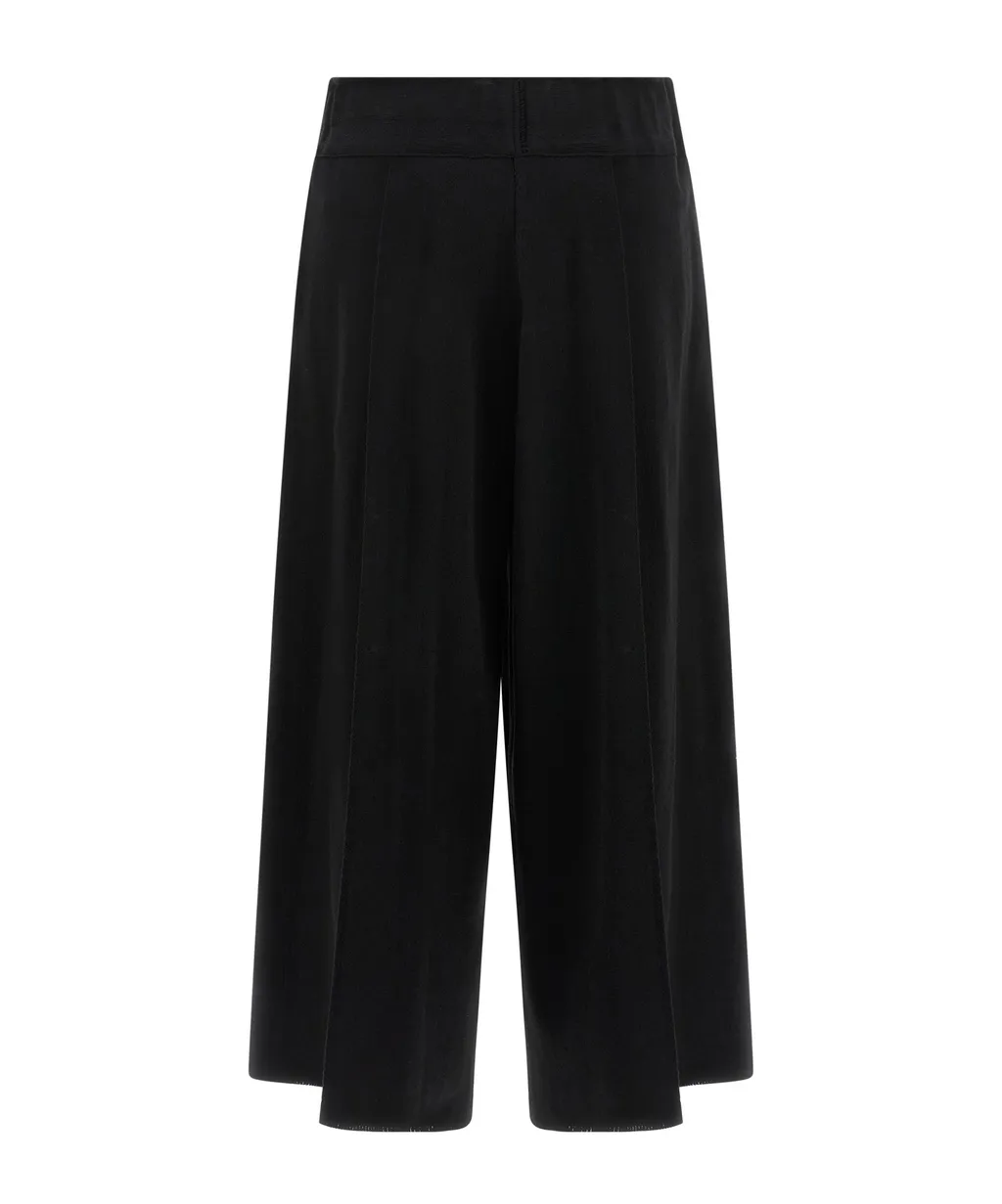 Issey Miyake Wide-Leg Cropped Trousers