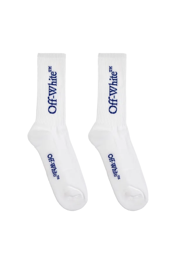 Off-White Logo Intarsia Knit Socks