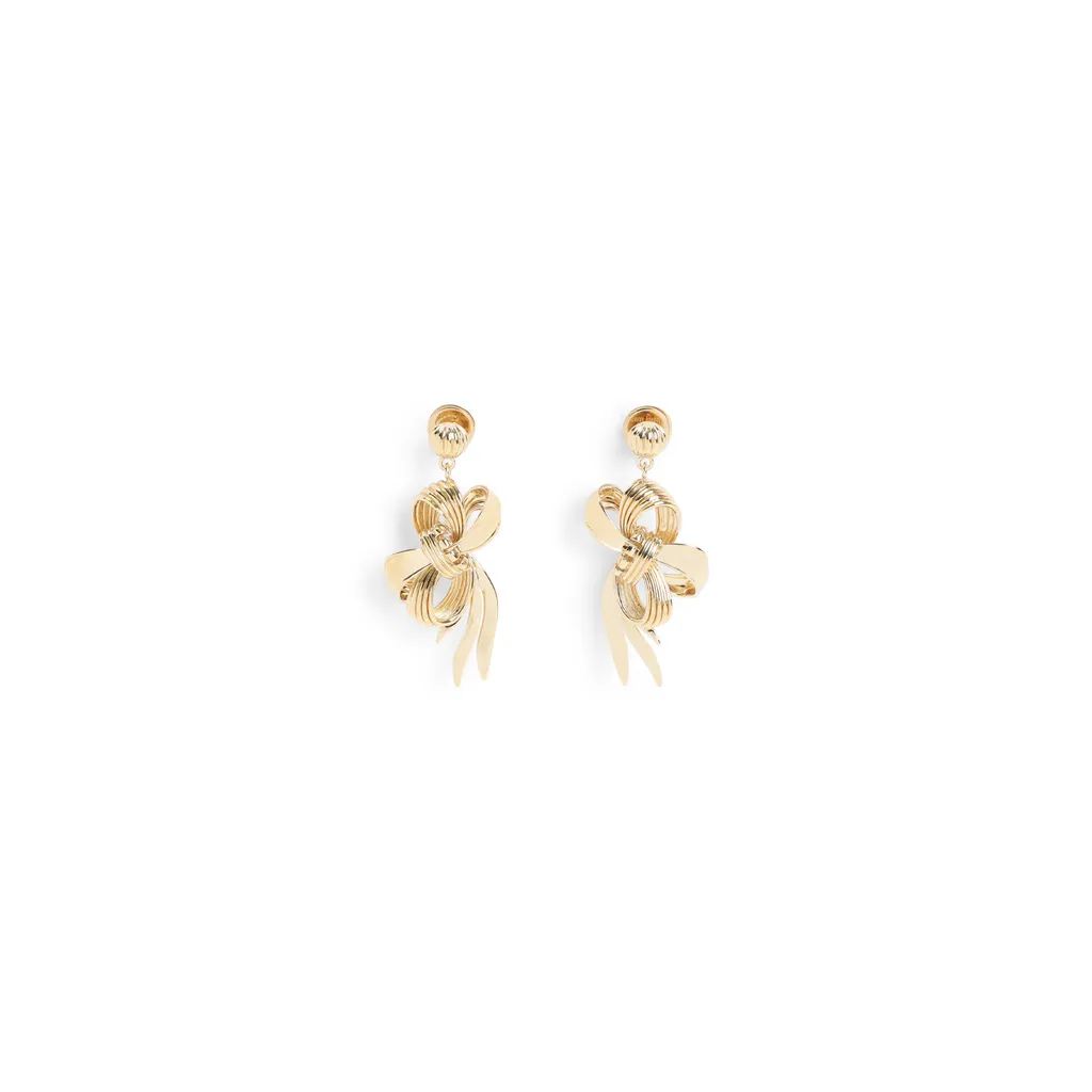 Metal Bow Earrings