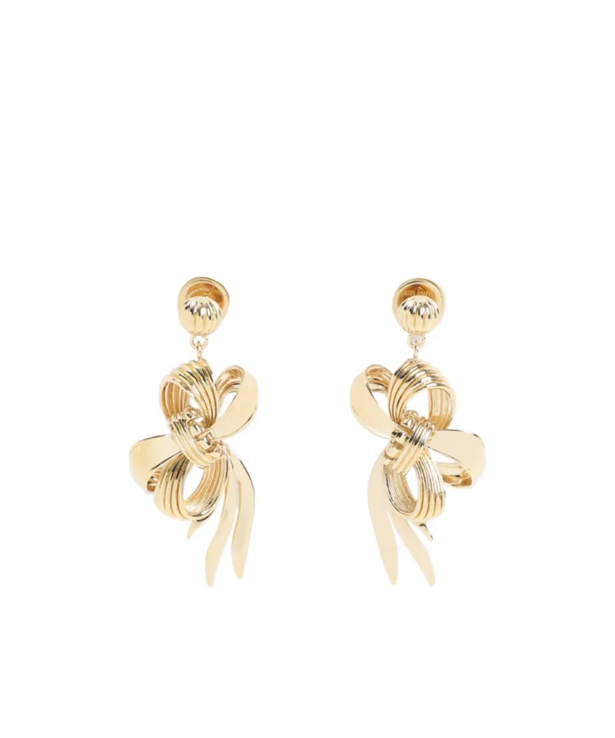 Metal Bow Earrings