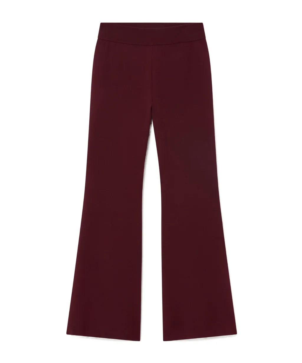 Dense Knit Flared Pants