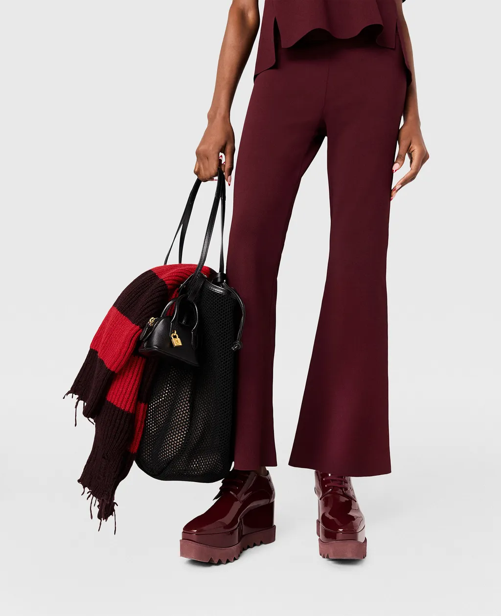Dense Knit Flared Pants