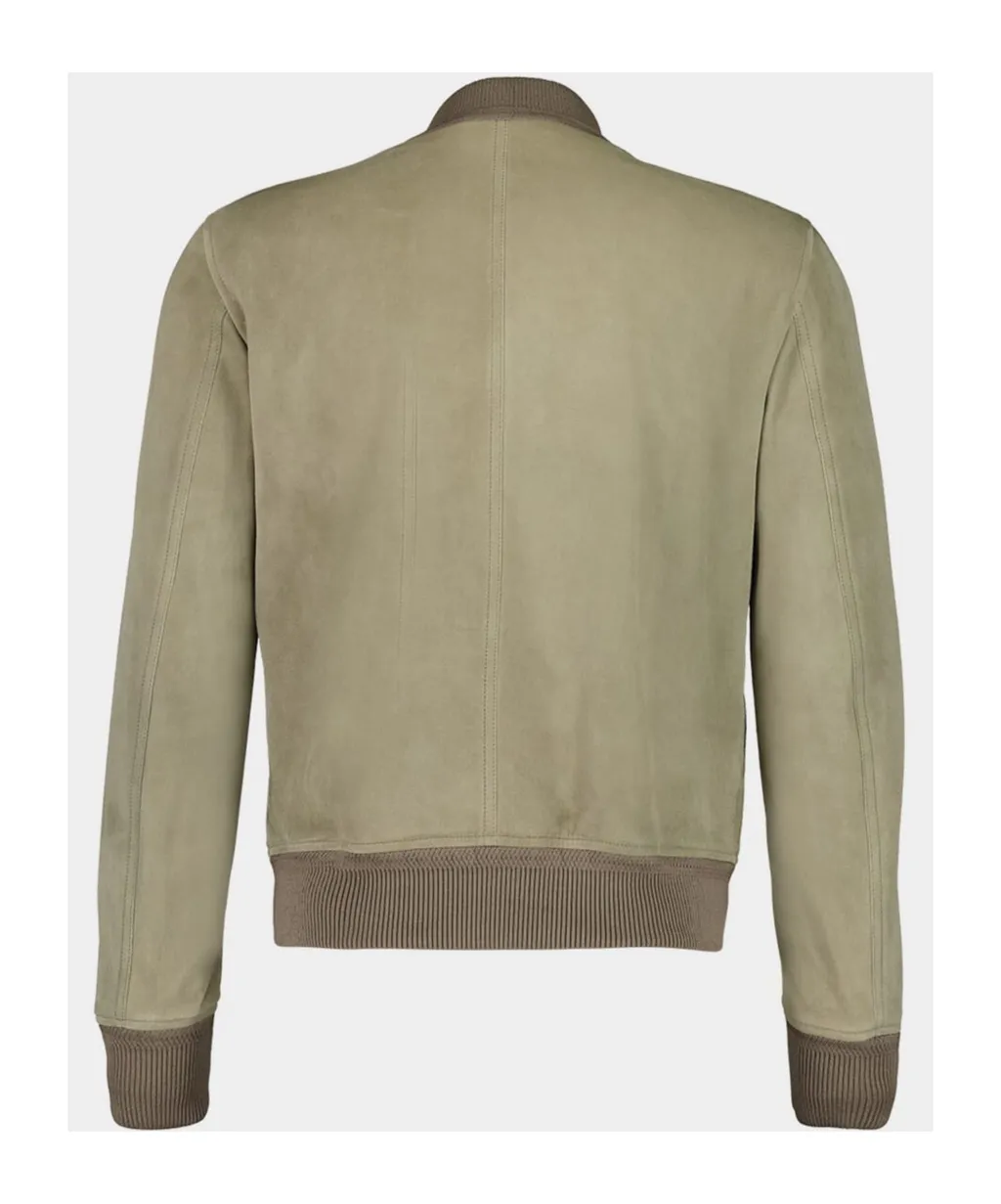 Suede Bomber Jacket