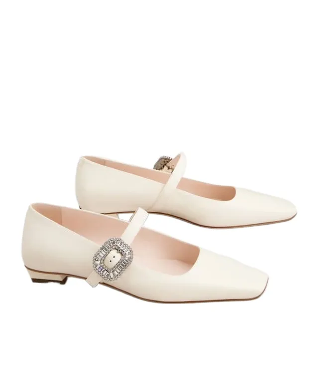 Belle Vivier Mary Janes In Leather
