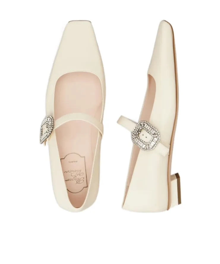 Belle Vivier Mary Janes In Leather