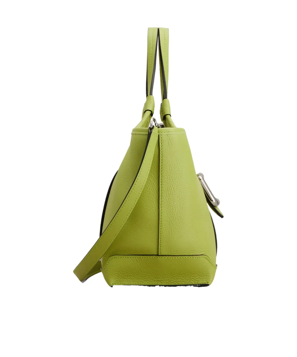 Viv' Choc Mini Shopping Bag In Leather
