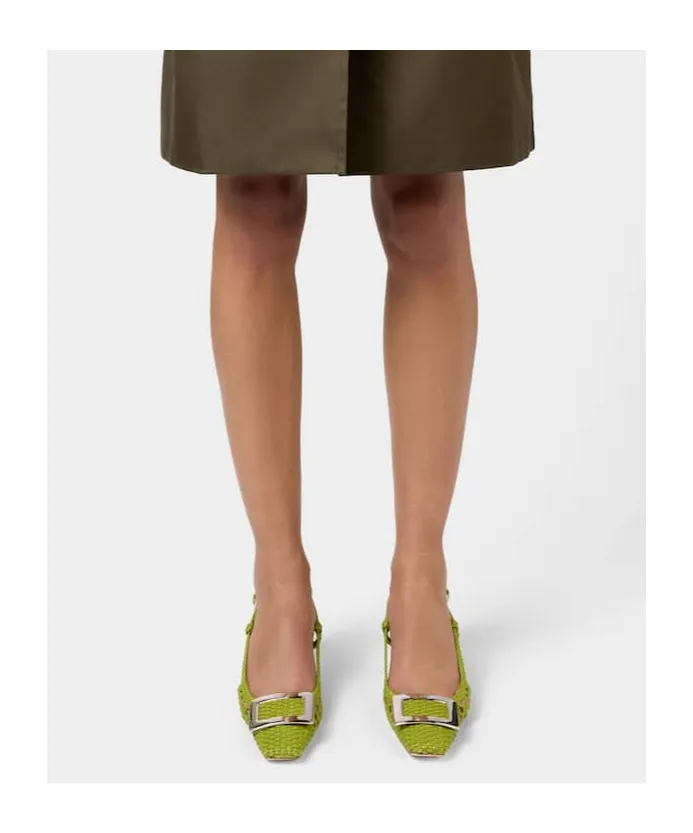 Belle Vivier Slingback Pumps In Leather