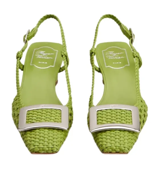 Belle Vivier Slingback Pumps In Leather