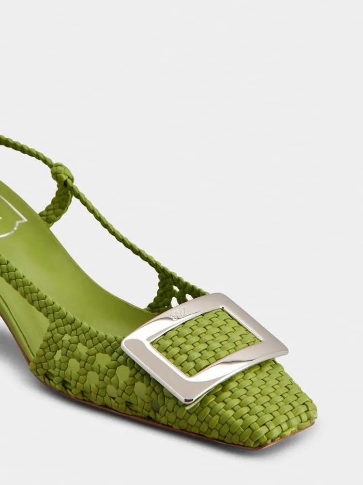 Belle Vivier Slingback Pumps In Leather