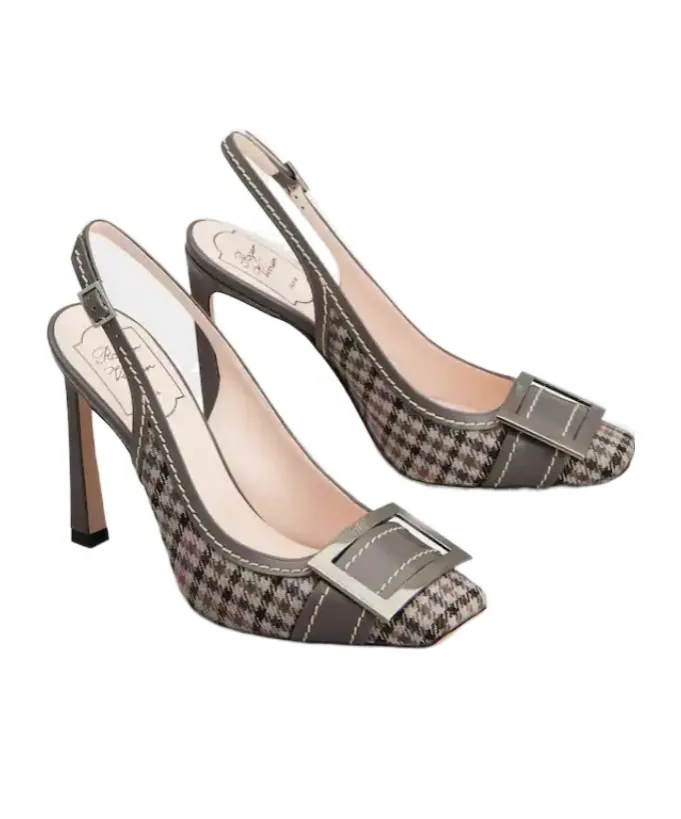 Trompette Slingback Pumps In Fabric